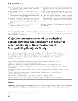 Age, Gene/Environment Suscep