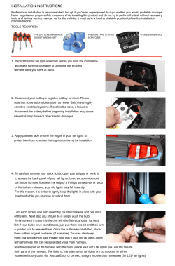 Omix-ADA Tail Lights Installation Instructions