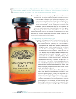 The psychological barriers to diversification