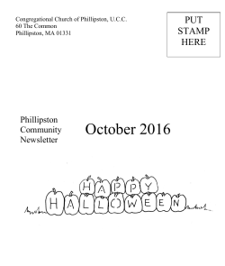 October 2016 - Phillipston.com.