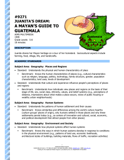 a mayan`s guide to guatemala - The Described and Captioned