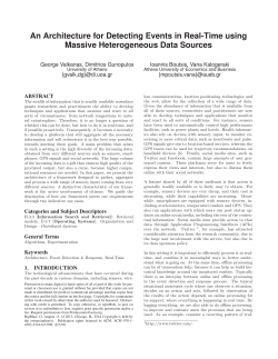 An Architecture for Detecting Events in Real