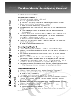 Investigating The Great Gatsby - Crossref