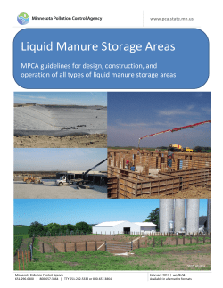 Liquid Manure Storage Area Handbook