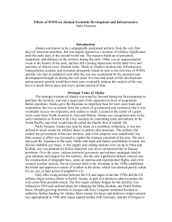 Effects of WWII on Alaskan Economic