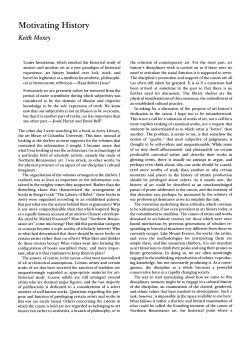 Motivating History - College Art Association