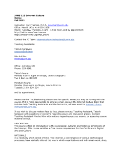JMC 113 Internet Culture