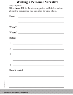personal narratives