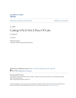 Cutting A Pie Is Not A Piece Of Cake - Works