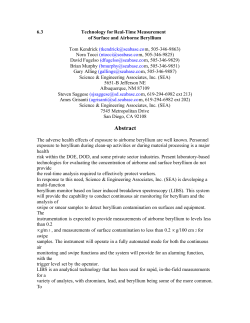 Beryllium Libs