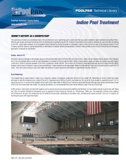 Iodine Pool Treatment