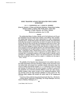 (From the Laboratory of Kidney and Electrolyte Metabolism, National