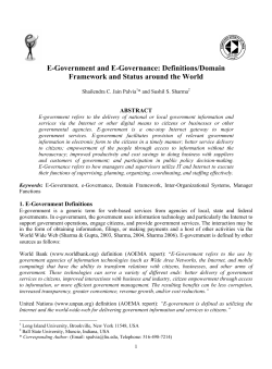 E-Government and E
