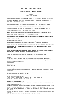 PERRY MINUTES August 16, 2016 - Perry Township, Allen County