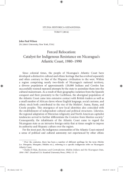 Forced Relocation: Catalyst for Indigenous Resistance on