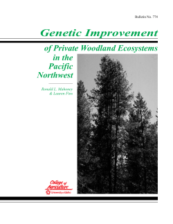 Genetic Improvement of Private Woodland Ecosystems in the Pacific
