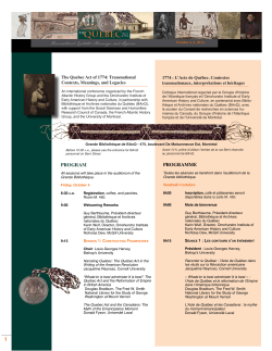 program programme - Omohundro Institute of Early American