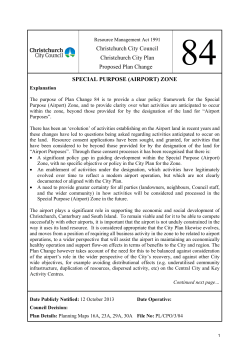(AIRPORT) ZONE - Christchurch City Council