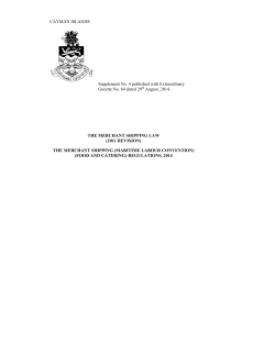 (maritime labour convention) (food and catering)