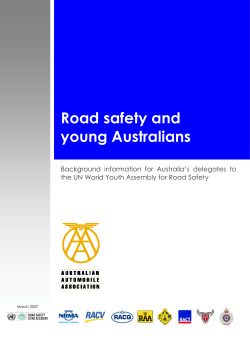 Road safety and young Australians