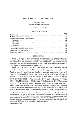 maternal inheritance