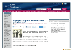 Is the era of the printed mail-order catalog coming to