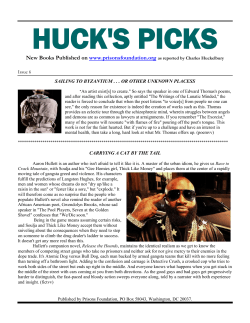Issue 6 of Huck`s Picks