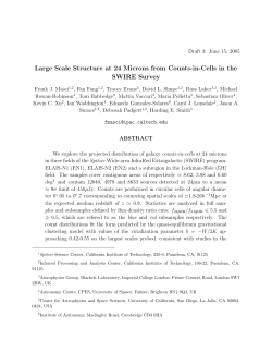 Large Scale Structure at 24 Microns from Counts-in