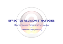 EFFECTIVE REVISION STRATEGIES