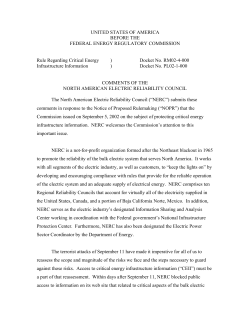 Proposed Rule Regarding Critical Energy Infrastructure