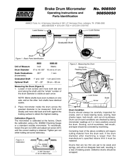 No. 908500 90850050 Brake Drum Micrometer - CTE-Auto