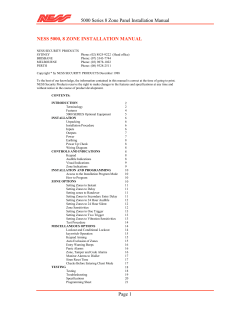 5000 Series 8 zone installation manual