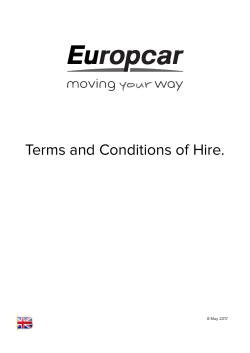 Terms and Conditions of Hire.