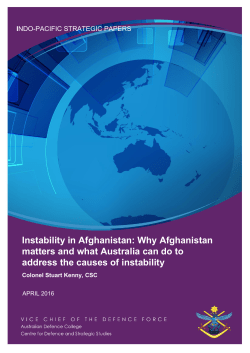 Instability in Afghanistan: Why Afghanistan matters and what