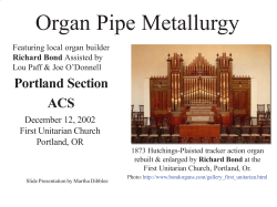 Organ Pipe Metallurgy