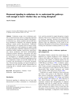 Hormonal signaling in cnidarians: do we