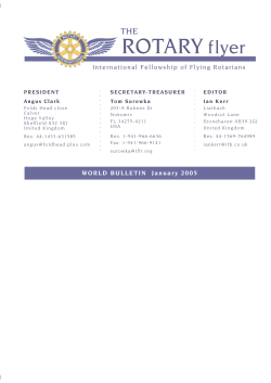 ROTARY flyer - International Fellowship of Flying Rotarians