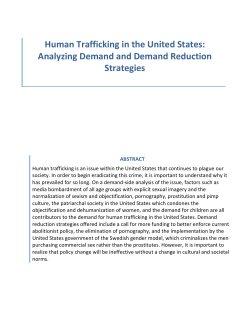 Human Trafficking in the United States