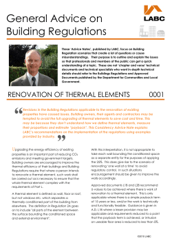 General Advice on Building Regulations