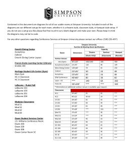Contained in this document are diagrams for all of our usable rooms