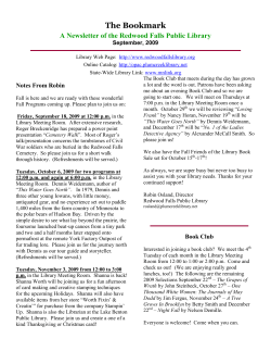 The Bookmark - Redwood Falls Public Library