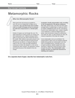 Metamorphic Rocks