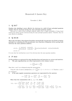 Homework 8 Answer Key