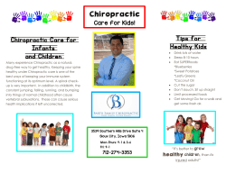 Tips for Healthy Kids Chiropractic Care for Infants and Children