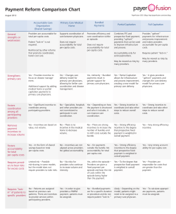 Comparing Payment Reform Models