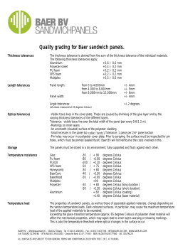 quality datasheet Baer BV