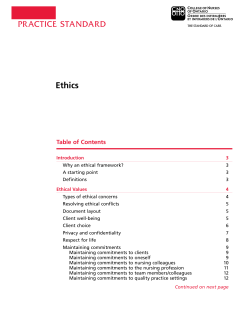PRACTICE STAndARd Ethics