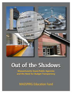 Out of the Shadows: Massachusetts Quasi