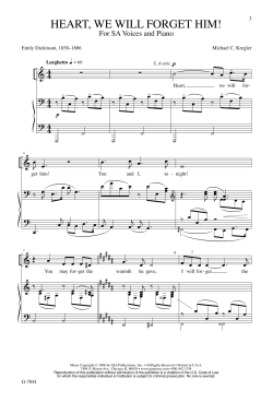 heart, we will forget him!