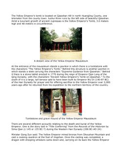 The Yellow Emperor`s tomb is located on Qiaoshan Hill in north